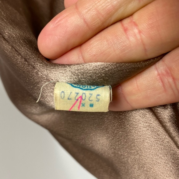 VINTAGE Regal Mode Fur Trim Long Wool Coat Taupe - Picture 12 of 12